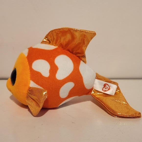 6” Ty Sami the Goldfish Plush Stuffed Animal - Picture 4 of 11